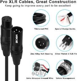 Heavy-Duty Balanced XLR Cables with Tinned Copper 50ft Lengths for Any Setup
