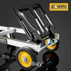 Heavy-Duty Convertible Hand Truck with Rubber Wheels Perfect for Home & Office