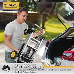 Heavy-Duty Convertible Hand Truck with Rubber Wheels Perfect for Home & Office