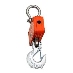 Heavy Duty Digital Crane Scale 1000lb/500kg with LED Display & Remote Control