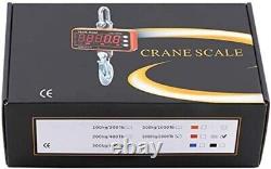 Heavy Duty Digital Crane Scale 1000lb/500kg with LED Display & Remote Control