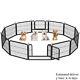Heavy Duty Dog Playpen 12 Panel Puppy Fence, 80cm Height, Garden/yard