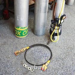 Heavy Duty Tank Charging Adapter with 36'' Hose Converts CGA320 to CGA320