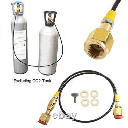 Heavy Duty Tank Charging Adapter with 36'' Hose Converts CGA320 to CGA320
