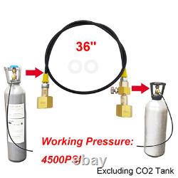 Heavy Duty Tank Charging Adapter with 36'' Hose Converts CGA320 to CGA320