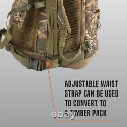 Heavy-Duty Water-Resistant Hunting Daypack with Multi-Compartment Storage