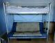 Heavy Duty / Strong Steel Bunk Bed With Convertible Sofa / Double Bed (silver)