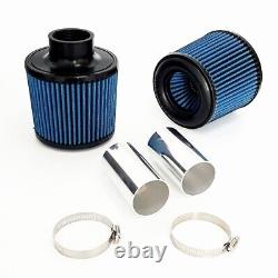 Hi Flow Dual Cone Air Filter Intake Kit For BMW N54 135i 335i 535i Z4 3.0L Blue