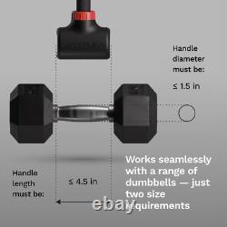 Hyperbell Dumbbell Converter Convert Dumbbells to Barbell Set and Kettlebell