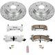 K1517-26 Powerstop Brake Disc And Pad Kits 2-wheel Set Front New For Chevy