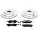 K1517 Powerstop Brake Disc And Pad Kits 2-wheel Set Front New For Chevy Corvette