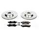 K4913 Powerstop 2-wheel Set Brake Disc And Pad Kits Front New For Chevy Corvette