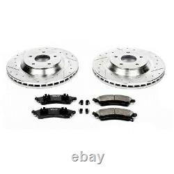 K4913 Powerstop 2-Wheel Set Brake Disc and Pad Kits Front New for Chevy Corvette