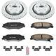 K5159 Powerstop 2-wheel Set Brake Disc And Pad Kits Rear New For Chevy Corvette