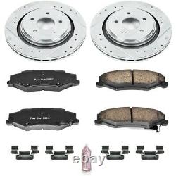 K5159 Powerstop 2-Wheel Set Brake Disc and Pad Kits Rear New for Chevy Corvette