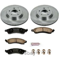 KOE4913 Powerstop Brake Disc and Pad Kits 2-Wheel Set Front New for Chevy