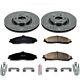 Koe5158 Powerstop Brake Disc And Pad Kits 2-wheel Set Front New For Chevy Xlr
