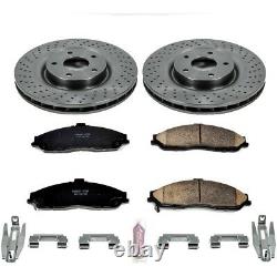 KOE5158 Powerstop Brake Disc and Pad Kits 2-Wheel Set Front New for Chevy XLR