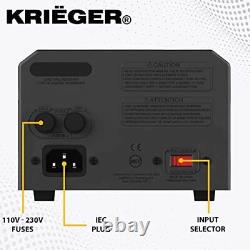 Krieger 600 Watt Voltage Transformer, 220V to 110V, 110V 220V, 600W, Black