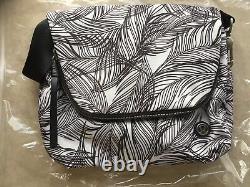 LULULEMON PARTY OM BAG sketchy palms white black festival bag cross body purse