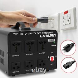 LVYUAN 3000 Watt Voltage Converter Transformer Heavy Duty Step Up/Down AC Power