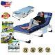 Lake Blue Adjustable Camping Cot With Convertible Face-down Lounge Feature