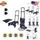 Lightweight 18lb Heavy-duty Folding Hand Truck With 330lb Capacity & Storage Bag