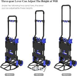 Lightweight 18LB Heavy-Duty Folding Hand Truck with 330LB Capacity & Storage Bag