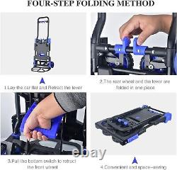 Lightweight 18LB Heavy-Duty Folding Hand Truck with 330LB Capacity & Storage Bag