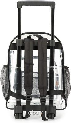 Lightweight Heavy Duty Clear Backpack on Wheels Effortless Security Access