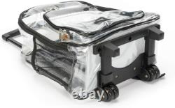 Lightweight Heavy Duty Clear Backpack on Wheels Effortless Security Access
