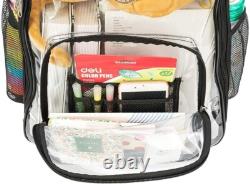 Lightweight Heavy Duty Clear Backpack on Wheels Effortless Security Access