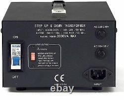 LiteFuze 3000 Watt Voltage Converter Transformer 110V/220V(LGLT-3000)