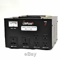 LiteFuze 5000 W Watt Step Up/Down Voltage Regulator Converter Transformer
