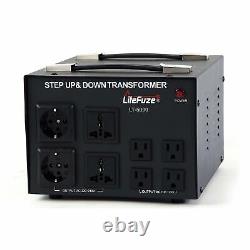 LiteFuze LT-5000 5000 Watt Voltage Converter Transformer Step Up/Down 110