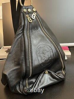 MARINO ORLANDI Bucket Bag Backpack Convertible Sling Pure Leather Handbag