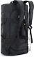 Mier Water Resistant Backpack Duffle Heavy Duty Convertible 60l, Black