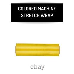 Machine Stretch Wrap 20 x 5000' 80 Gauge 1 Roll Dark Yellow Shrink Film