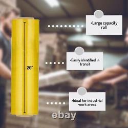 Machine Stretch Wrap 20 x 5000' 80 Gauge 1 Roll Dark Yellow Shrink Film