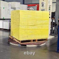 Machine Stretch Wrap, 20 x 5000' 80 Gauge Tinted Yellow Shrink Film 1 Roll
