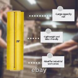 Machine Stretch Wrap 20x5000' 63 Gauge Dark Yellow Banding Shrink Film 2 Rolls