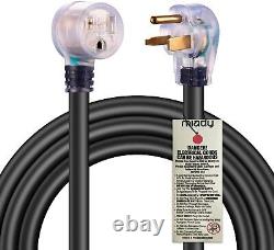 Miady 25ft 50AMP Welder Extension Cord, 8 Gauge Heavy Duty Industrial Black