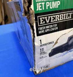 NEW Everbilt 1 HP Convertible Jet Pump Heavy Duty Dual Voltage DP550C NEW