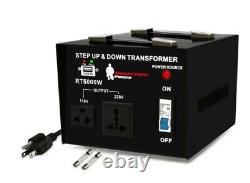 NEW Rockstone Power 5000 Watt Voltage Converter Transformer Heavy Duty RT5000W