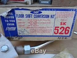 NOS FENTON FLOOR SHIFT CONVERSION KIT Original Vintage Accessory 56-62 Ford Merc