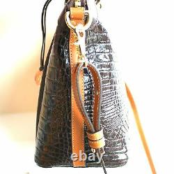 NWT Brahmin Duxbury Snake Print Leather Convertible Satchel Tote Bag