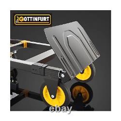 New Upgrated Convertible Hand Truck Dolly 3-in-1, Heavy Duty Hand Dolly Cart