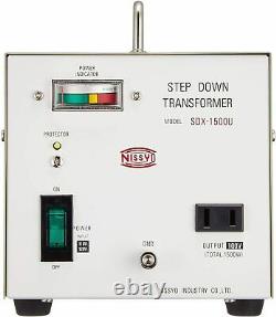Nissyo 110/120V to 100V 1500W Step Down Voltage Transformer Converter