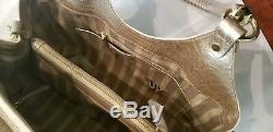 Nwt Brahmin Elisa Limestone Tri Texture Leather Melbourne Croc