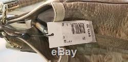 Nwt Brahmin Elisa Limestone Tri Texture Leather Melbourne Croc